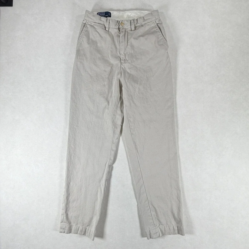 Polo Ralph Lauren Prospect Pant Mens 27x32 Tan Khaki Cotton Chino Straight Leg